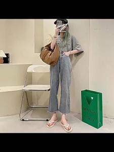 [Free Shipping] Summer student casual sandals for seaside vacations non-slip simple solid color beach flat flip-flops for women