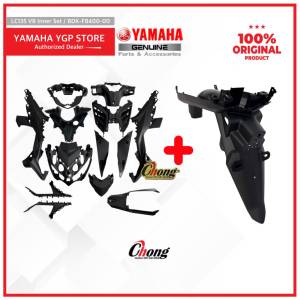 Yamaha LC135 Fi V8 Body Black Cover Inner Full Set/Cover Hitam Complete Set (13pcs) BDK-F8400-10-KT Original HLY!