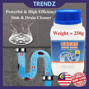 TRENDZ Sink Drain Pipe Cleaner Clog Remover Powerful & High Efficiency Ubat Pembersih Sinki Paip Berkuasa dan Berkesan