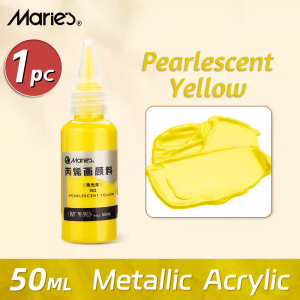 Maries Sơn Acrylic Metal Pearl 50ml – 24 Màu Ánh Kim Chống Nước Không Phai Màu Sơn Sáng Tạo DIY Có Thể Sử Dụng Cho Tượng Tô Màu Thạch Cao