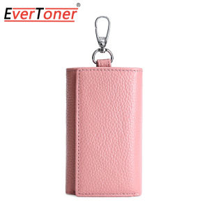 EverToner Key Holders Fashion Leather Housekeeper Men Women Car Keychain Covers Zipper Ring Key Case Cover Bag Keys Organizer Wallet Purse