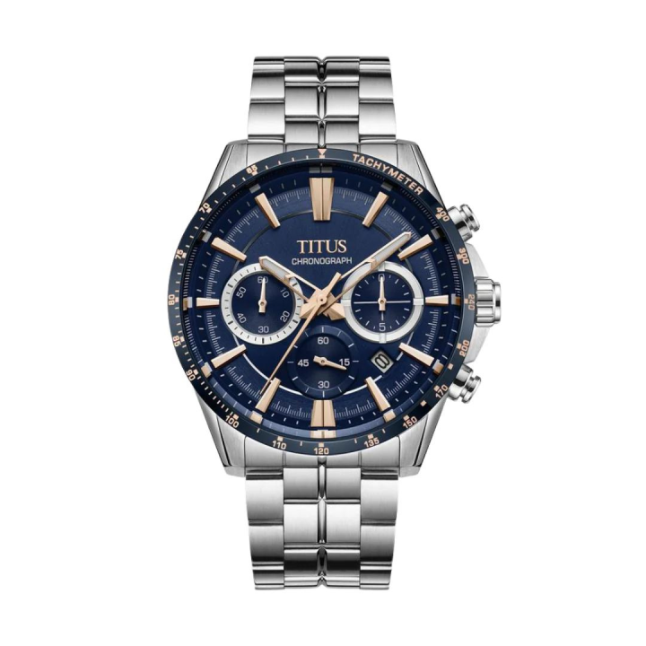 Solvil et Titus Saber Chronograph Quartz in Blue Dial and