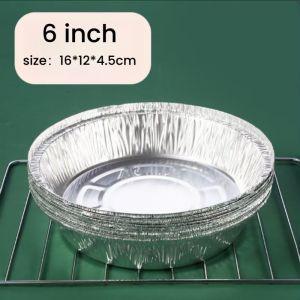 50pcs Air Fryer Disposable Baking Aluminum Foil Tin Tray Non-Stick air fryer paper tray Kitchen Accessories 锡纸盘
