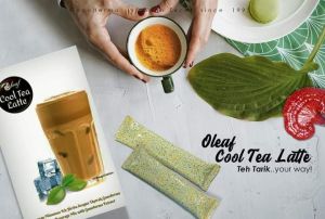 Oleaf Cool Tea Latte Gano Excel Campuran Teh Herba bersama Ganoderma Lucidum Teh Hitam Teh Ais (15 Sachets)