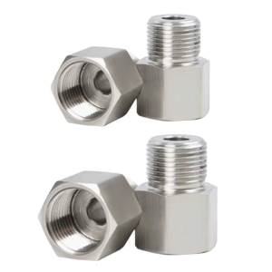 2PCS Threaded NPT Couplers 3/8inch Internal x 1/4inch External Metal Pipe Connection Suitable for Industry