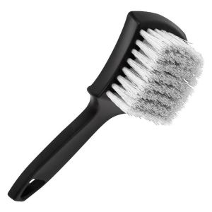 🧹 Tire Rim Scrub Brush Fabric Brush Berus Rim Tayar Kereta Car Wheel Brush DIY Scrubbing Cleaning Black White Silk Tyre Duster Car Care Brushes Tire Wheel Care Tire Brush Tyre Brush 1pc/set