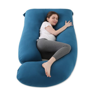 Insular หมอนถักสำหรับสตรีมีครรภ์หมอนพยาบาลหมอนหนุนแกนหมอนรองท้องสำหรับสตรีมีครรภ์หมอนสำหรับการนอนหลับด้านข้างหมอนป้องกันเอว