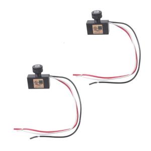 2Pcs Outdoor Photocell Light Sensors Switches Automatic On/Off Control Lighting Switches for Solar Light Street Lamps