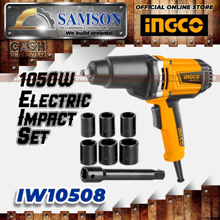INGCO 1050W 1/2” Drive Electric Impact Wrench (IW10508) *SAMSON TOOLS ...