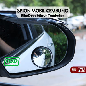 Cermin Spion MIni Tempel Tambahan Kaca Spion Mini Bulat Cembung Mobil Motor Blind Spot Mirror