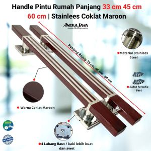 Handle pintu rumah / Gagang pintu rumah panjang 60 cm 45 cm 33 cm / pegangan pintu rumah / Tarikan pintu rumah single kupu tarung terbaru murah