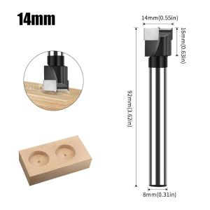 ANANAA 12-22mm Đầu khoan bản lề Ba răng Cacbua vonfram Máy cắt lỗ Hợp mũi khoan