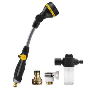 180° Adjustable Lances High Pressure Car Wash Water Sprayer Garden Hose Nozzle Watering Irrigation Tools Home Flush The Floor