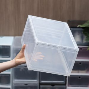 HỘP ĐỰNG GIÀY NẮP NHỰA ĐÚC SHOEBOX CỨNG MỖI HỘP CHỊU TỐI ĐA 50Kg. ĐỂ GIÀY BIG SIZE .BÁN THEO 1 HỘP