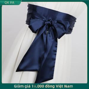 QK FA ✨ Satin Ribbon Bow rộng Corset vành đai 9.5x250cm nhiều màu DIY Bowknot Dây thắt lưng cho phụ nữ cô gái ăn mặc trang trí nội thất