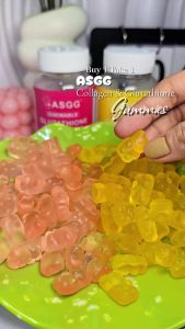 ASGG Glutathione Collagen Glow Gummies Glutathione Skin Vitamins Beauty Whitening Anti-aging Gummies