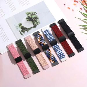 Elastics Nylon Band for Realme Watch 5 Smart Watch Strap Adjustable Braided Magnetic Buckle Watchband Realme Watch 3 3 Pro Bracelet