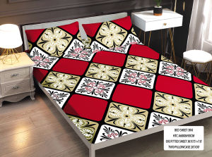 【Mall quality 】3Pcs Bedsheet Set Garterized Single Double Queen King Size Bedsheet with 2pcs Pillow case New Durable Poly-Cotton Premium Canadian Bedsheets No Lukot No Gusot