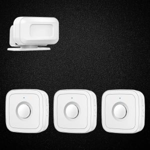 CACAZI Welcome Guest Wirless Doorbell for Store PIR Motion Sensor Infrared Detector Induction Alarm System Smart Door Bell
