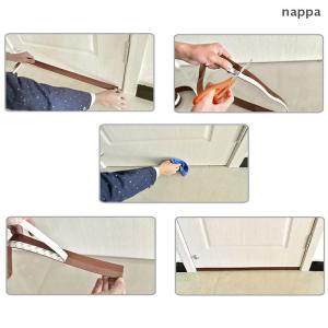 ✨[nappa] Adhesive Under Door Sweep Weather Stripping Soundproof Rubber Bottom Seal Strip