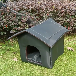 Dog House Beds for Medium Dogs Washable Covered Dog Bed with Cushion Waterproof Pet House Sleeping Bed Outdoor