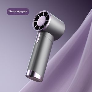 Mini Portable Fan USB Rechargeable Handheld Jet Fan Strong Wind 100 Gear Speed Adjustable Turbo Fan