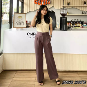 Celana Kulot Daily Anak Remaja Wanita Knit Jennie Pants Cullote Loose Highwaist Kekinian Usia 8 Sampai 15 Tahun
