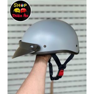 DANSHOP Nón Bảo Hiểm Cao Cấp Haly Lưỡi Trai - Mũ Bảo Hiểm Nửa Đầu - Màu Sơn Nhám - Thời Trang Hợp Với Nam & Nữ THỜI TRANG