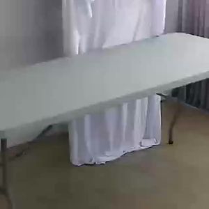 2pcs 6FT Light Purple Spandex Table Cover for Party & Wedding