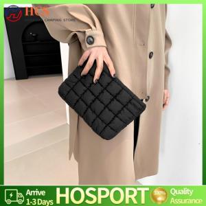【HCS】 Quilted Toiletry Bag Puffy Makeup Organizer Storage Bag with Zipper Cosmetic Organizer Case Solid Color for Women and Girls