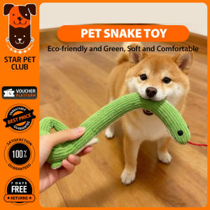 Pet Toy Head-Shaking Snake Teething & Boredom Relief Squeaky Self-Amusing Cat & Small to Medium Dog Toy