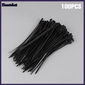 [Heartsbat] 100pcs vít lỗ quan hệ cáp cố định cáp Tie Nylon quan hệ Zip cáp với vít lỗ gắn kết tự khóa vòng bọc bó Tie dây đai