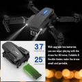 Popcorn E88 Pro Drone with 4K Camera, WiFi FPV 1080P HD Dual Foldable RC Quadcopter Altitude Hold, Headless Mode, Visual Positioning, Auto Return Mobile App Control, Black, 7.83 x 7.17 x 2.87 inches. 