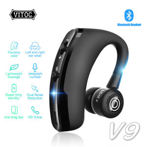 Tai Nghe Bluetooth Không Dây V9 Tws Tai Nghe Gắn Tai Bluetooth Thể Thao Doanh Nhân Rảnh Tay Điều Khiển Bằng Giọng Nói Chống Ồn Bluetooth 4.1
