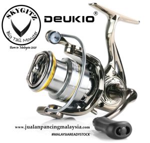DEUKIO SKYGITZ MALAYSIA ES 2000S 3000S Max drag 8kg SHALLOW SPOOL CASTING BOTTOM SPINNING SALTWATER Fishing Reel