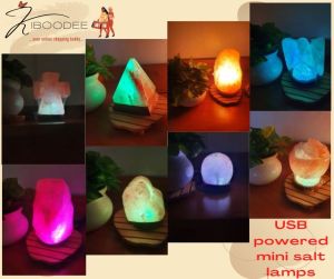 100% Authentic Himalayan Salt Lamp - USB Powered Mini Lamp