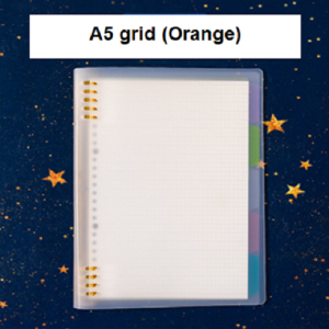 Memory98 แฟ้มสมุดสันห่วงเติมกระดาษรีฟิลได้ พร้อมกระดาษและที่คั่นหน้าพลาสติกในเซ็ต แฟ้มสันห่วงพลาสติกสีสันสดใส ขนาด A5 B5 มีหลายสีให้เลือก