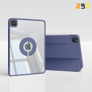 Ốp iPad FCRBP 360 xoay hai trong một có thể tháo rời dành cho iPad thế hệ 10 9 8 7 10.2 inch Air 4 Air 5 10.9 inch Air 6 m2 2026 iPad Pro 11 inch 12.9 inch 13 inch m476 vỏ bảo vệ máy tính bảng trong suốt acrylic có khóa chống co