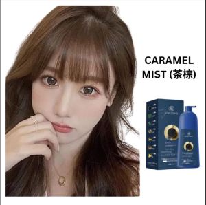[FREE 150ML Hair Mask] VIRAL NATURAL HAIR DYE 10 MINUTE Shampoo Caviar Protein root retouch Cover Gray Hair