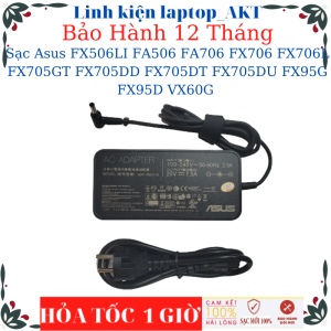 Sạc Laptop Asus FX506LI FA506 FA706 FX706 FX706L FX705GT FX705DD FX705DT FX705DU FX95G FX95D VX60G Sạc Asus 20V - 7.5A – 150W chân 6.0*3.7mm