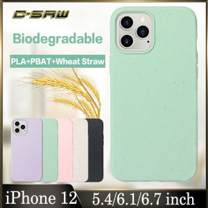 C-SAW Shockproof Anti-fall Phone Case for iPhone 13 Pro Max Original Biodegradable Soft Protective Cover Phone Casing for iPhone 13 mini iPhone13/Pro Max