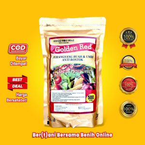 BOOSTER UMBI DAN BUNGA - GOLDEN RED 500 Gram - penumbuh buah bunga gandasil b dekastar raptor mkp