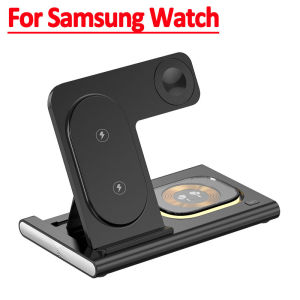 4 in 1 Wireless Charger Stand Light For iPhone 14 13 12 11 X Apple Watch Airpods Samsung Galaxy Watch Fast Charging Dock Station