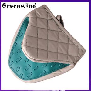 【Greenwind】 Silicone Anti-scalding Oven Gloves Mitts Potholder Kitchen Silicone Gloves Tray Dish Bowl Holder Baking Oven Glove Hand Clip