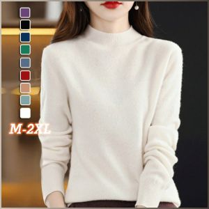 เสื้อกันหนาว มีหลายสีให้เลือก ประสิทธิภาพการเก็บรักษาความร้อนที่ดี สไตล์แฟชั่น ครึ่งปกสูง ปรับปรุงโดยรวม