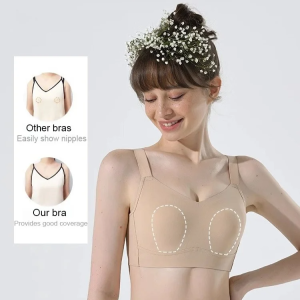 Non-steel Ring Lift Bra Inclusive Anti-vibration and Anti-shake High Elasticity No Stuffy Sweat No Chest Pressure