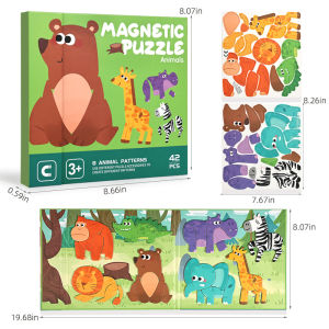 NIKO Magnetic Princess Dress Up Puzzle for Kids Montessori Educational Toy Mix and Match Fashion Game Pretend Play Preschool Learning Gift for Girls Gifts