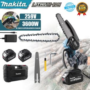 เลื่อยไฟฟ้าไร้สาย12นิ้ว makita เลื่อยตัดไม้ เลื่อยไฟไร้สาย เลื่อยแบตเตอรี่ เลื่อยไฟฟ้าแบต battery powered chainsaw มอเตอร์ทองแดง ทรงพลัง ใช้งานง่าย