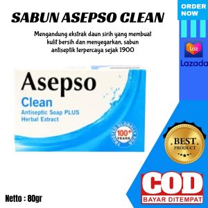 [COD] Sabun Asepso - Sabun Asepso Atiseptik - Sabun Asepso Clear - Asepso Sabun Gatal - Sabun Gatal Asepso 80gr - Sabun Asepso Murah