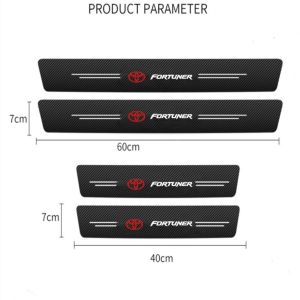 Sticker Model Print Stiker Pelindung Bahan Carbon Fiber Anti Gores Untuk Mobil Toyota Fortuner